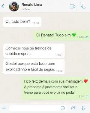 Testimonio de Carlos Mendes sobre entrenamientos de velocidad y resistencia