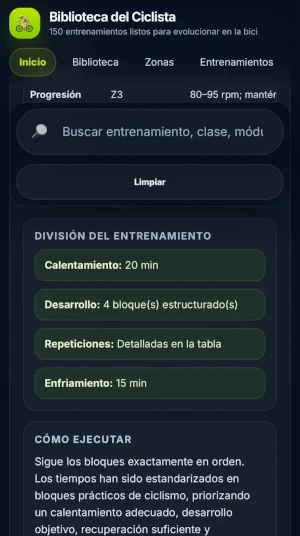 Estructura del entrenamiento
